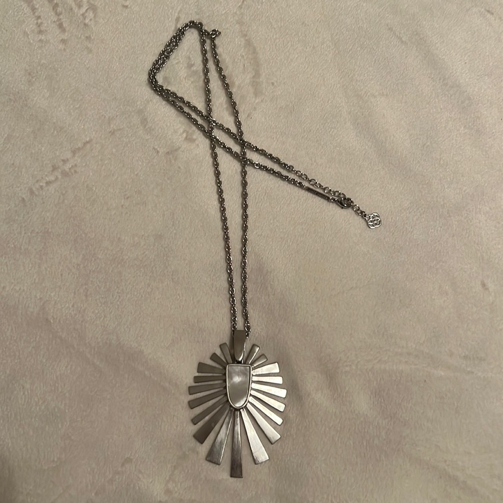 Kendra Scott Paula Silver Sunburst Necklace